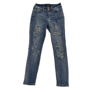 Indigo Rein Distressed Skinny Jeans Size 25 Women’s